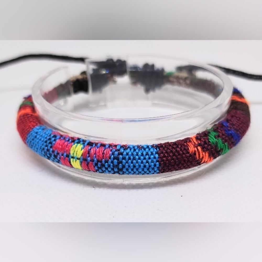Men's bracelet striped‎ punk hemp new e40